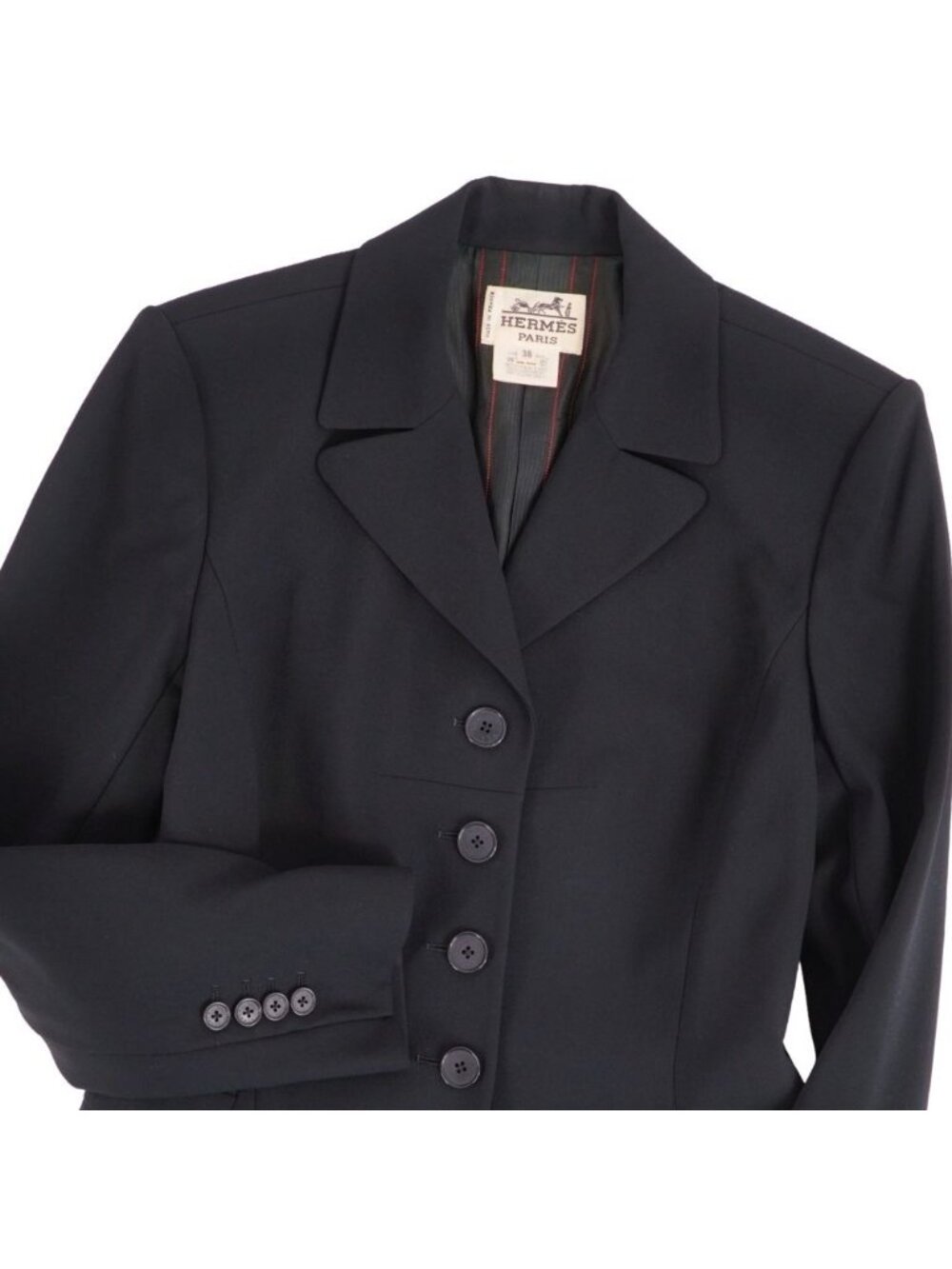 Hermes Vintage Jacket Tailored Wool - Picture 2 of 9